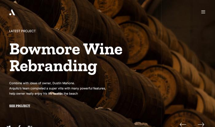 现代建筑景观设计展示网站