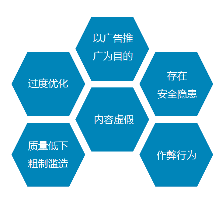 注意：网站出现这些违规内容，百度将不予收录