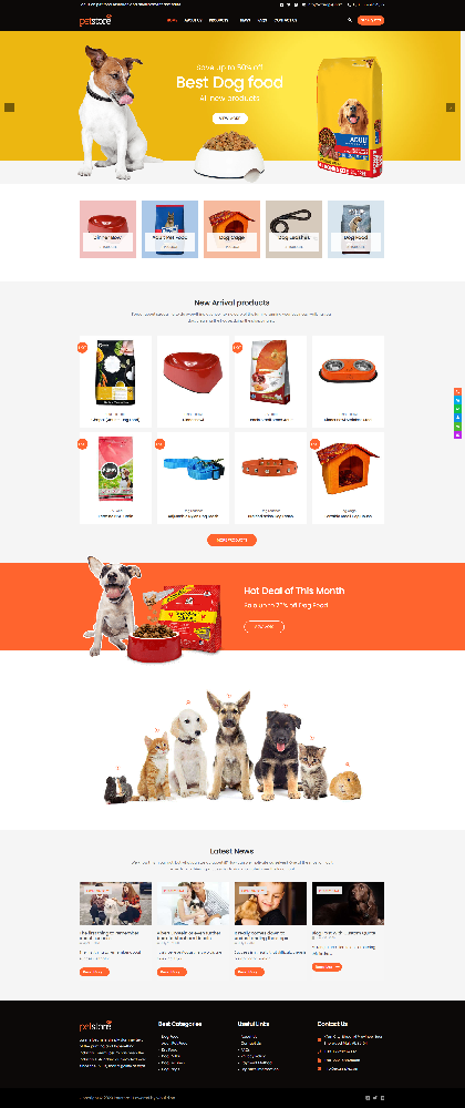 Dog food pet supplies