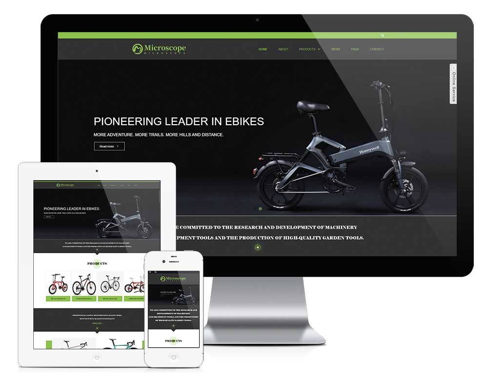 自行车外贸企业网站
