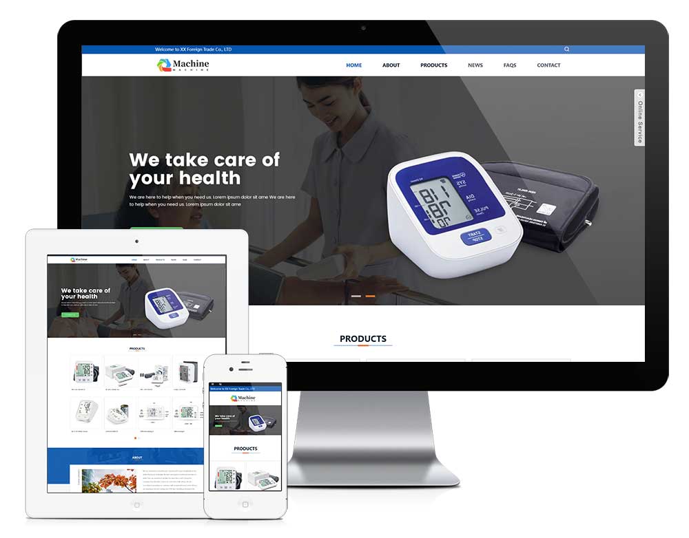 血压计设备外贸企业网站