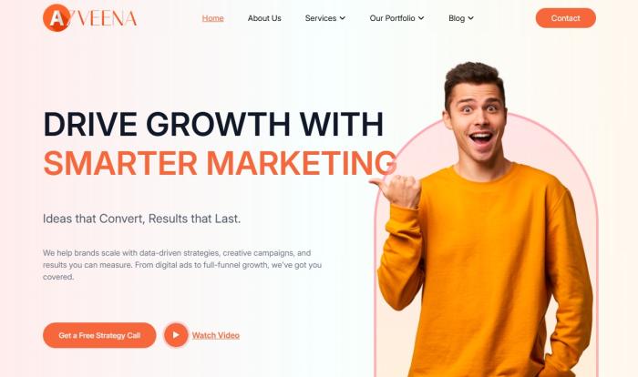 数字创意营销增长机构网站