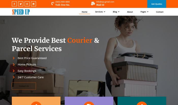 快递运输配送服务专业网站