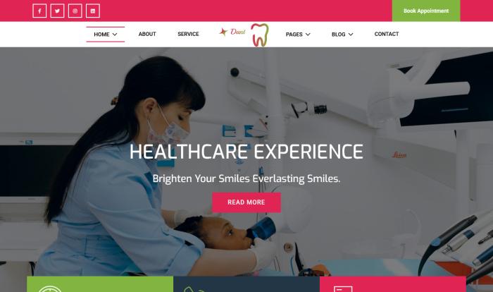 专业牙医诊所网站