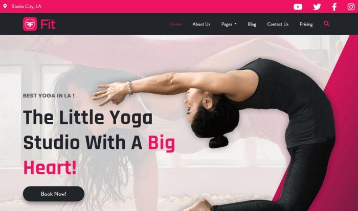 创意瑜伽工作室课程培训网站