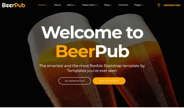 小酒馆啤酒吧专属网站